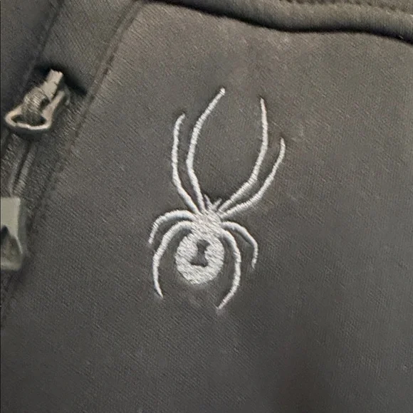 Spyder Medium Men’s Track Jacket with Hood - inside is fleece - Picture 4 of 7